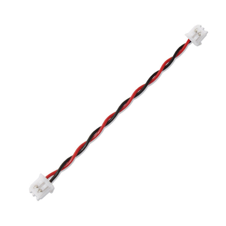Kabel Konektor JST Wire Harness XHP-2 22AWG UL1007 Kabel Terpaku Hitam Merah  2P